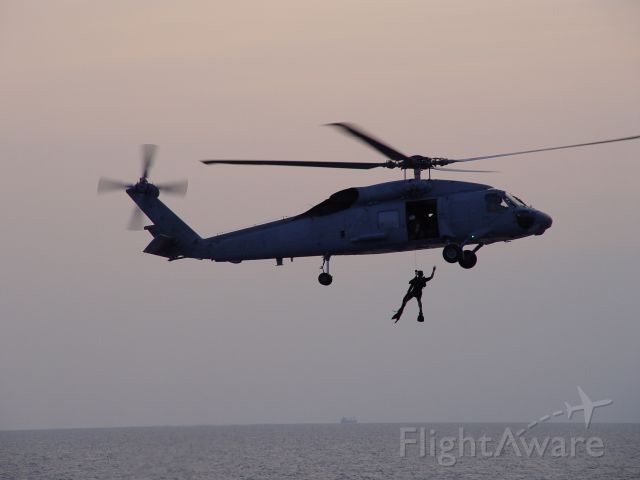— — - Modified 60F/B NAS Key West SAR. Rescue Swimmer Jumps