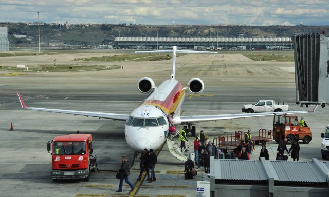 Canadair Regional Jet CRJ-200 (EC-LOX) - Iberia-Air Nostrum Canadair CL-600-2E25 EC-LOX in Madrid 