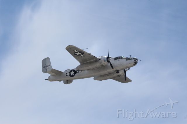 North American TB-25 Mitchell (32-8204) - 3-28204 At Palm Springs Memorial Day, 2017/05/29 ... Apparently this was her last flight before being retired.