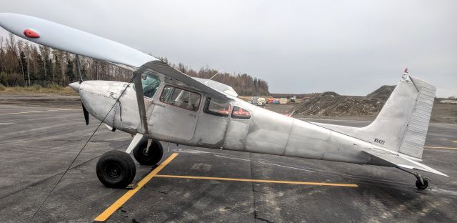 Cessna Skywagon 180 (N5422) - Birchwood Airport AK tie-down yard