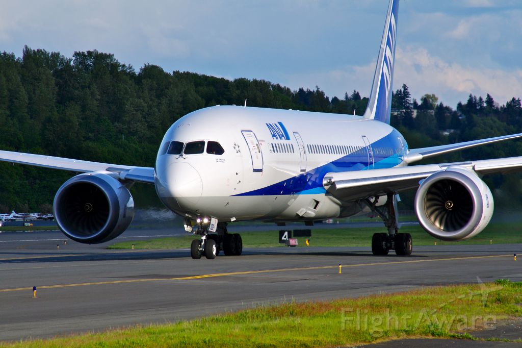 Boeing 787-8 (N787EX) - Line # 2 - returning from a test flight on May 12, 2011