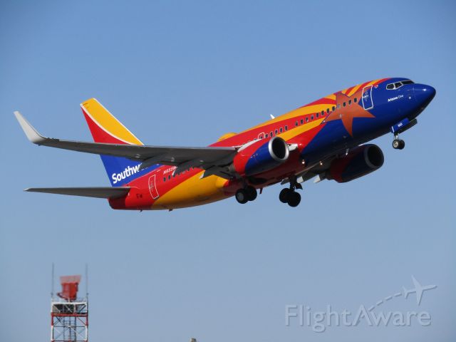 Boeing 737-700 (N955WN) - *****SELECT FULL FOR HD*****br /br /br /br /br /br /Southwest Arizona One livery taking off from runway 5!