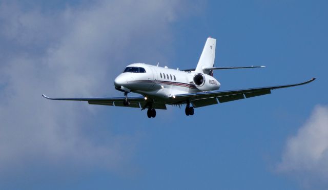 Cessna Citation Latitude (N530QS) - On final is this 2017 Cessna Citation Latitude 680A in the Summer of 2019.