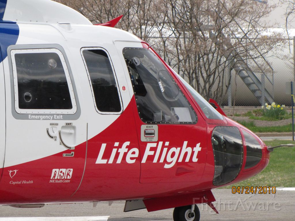 C-GIMN — - Parked on Helipad at Hospital in Bridgewater NS....April 24/10