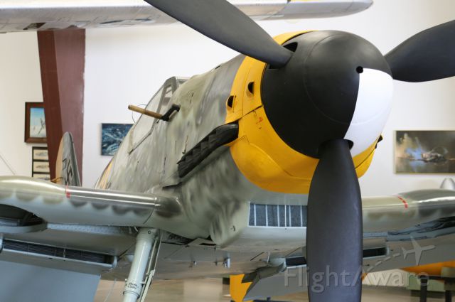 MESSERSCHMITT Bf-109 (61-1943) - Messerschmitt Bf 109 G-10/U4, "Yellow 13," Planes of Fame Museum, Valle, AZ, 25 Aug 12.