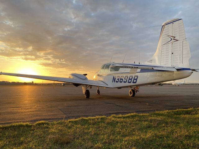 Beechcraft Travel Air (N369BB) - Preflight at sunrise on check ride day.