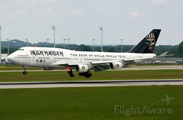 Boeing 747-400 (TF-AAK) - This 747 is used by Iron Maiden for their world tour 2016