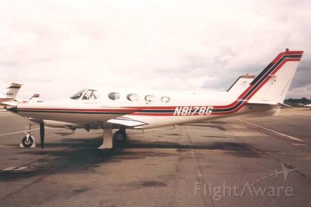 Cessna 340 (N8178G) - Seen here in Jun-91.br /br /Registration cancelled 12-Jun-92 as destroyed.