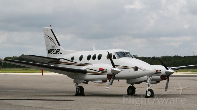 Beechcraft King Air 90 (N820SL) - Parked at Tampa Exec in Sept 2009.