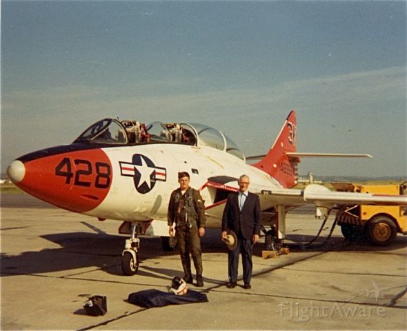 Grumman F9F Panther (N3K428) - F-9F8.  MCAS El Toro, CA., Spring 1971.  VT24 Cross Country from NAS Chase Field, Beeville, Texas