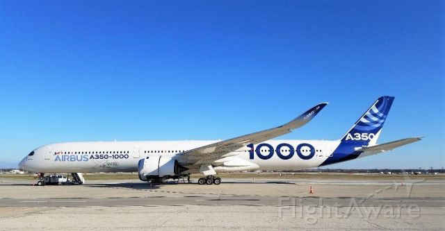 Airbus A350-900 (F-WWXL) - At MKE for cold weather testing. Performing some maintenance between test flights.Dec 2017. 