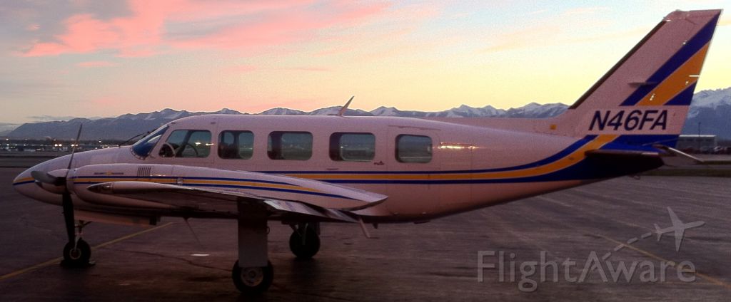 Piper Navajo (SVX46) - N46FA on the ramp in front of Security Aviation in Anchorage, AK.