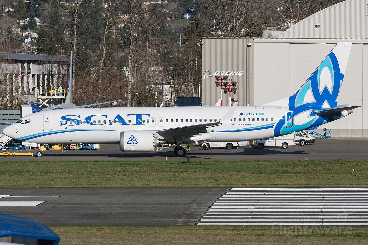Boeing 737 MAX 8 (UPB3720) - First 737 Max 8 for Scat Airlines! Unfortunate name for such a nice scheme.