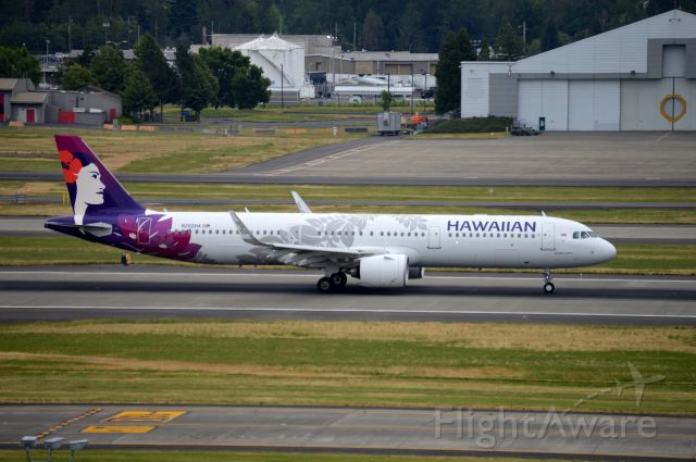 Airbus A321neo (N202HA) - HAL39 departing on 28L for Kahului (PHOG/OGG).