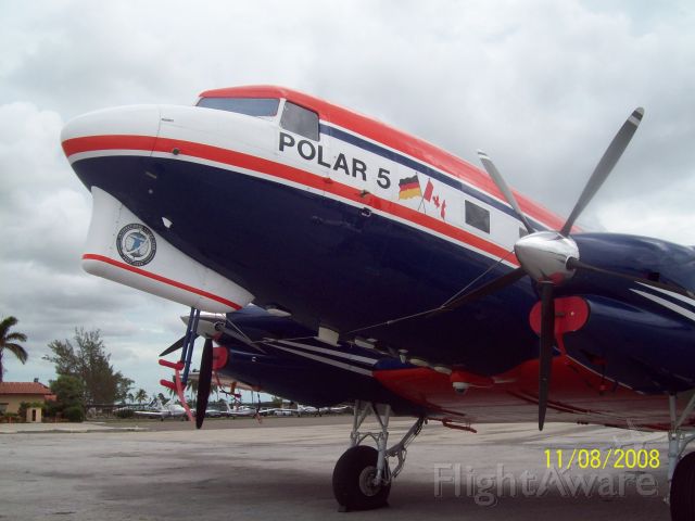 Douglas DC-3 (turbine) (C-GAWI) - PARKED AT EXECUTIVE FLIGHT SUPPORT NASSAU, BAHAMAS