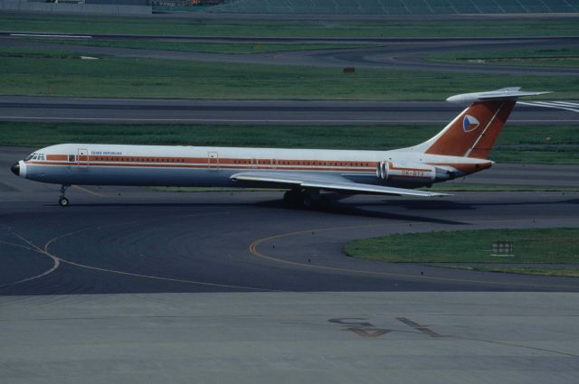 Ilyushin Il-62 (OK-BYV) - Taxing at Tokyo-Haneda Intl Airport on 1996/09/08