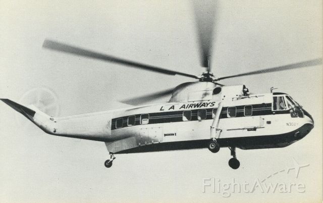 Sikorsky Sea King (N302Y) - scanned from postcardbr /LA Airways