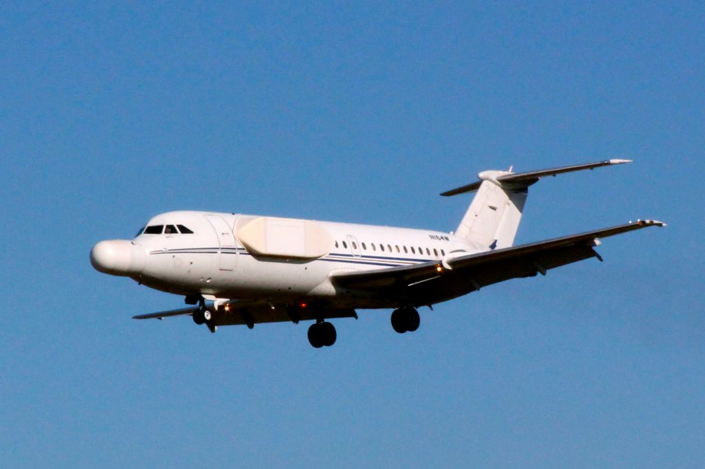 N164W — - This jet owned by Northrop Grumman, a BAC 111-401AK seen here landing at BWI.  The shot was taken from the Thomas Dixon Observation Park on March 29, 2012.