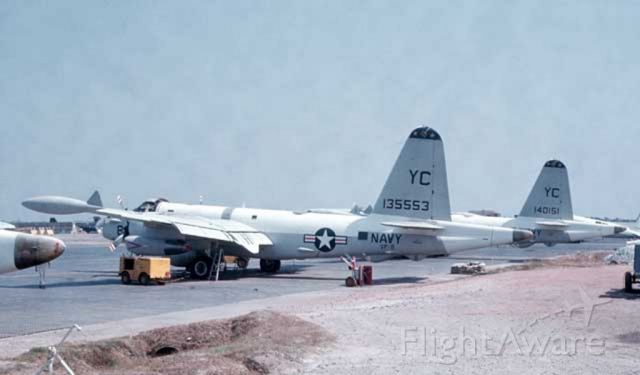 13-5553 — - YC-8 from Navy Patrol Squadron Two (VP-2) on the tarmac at Tan Son Nhut airfield in Saigon in late 1967 before the 1968 Tet Offensive.  Aircraft moved to Cam Rahn Bay.