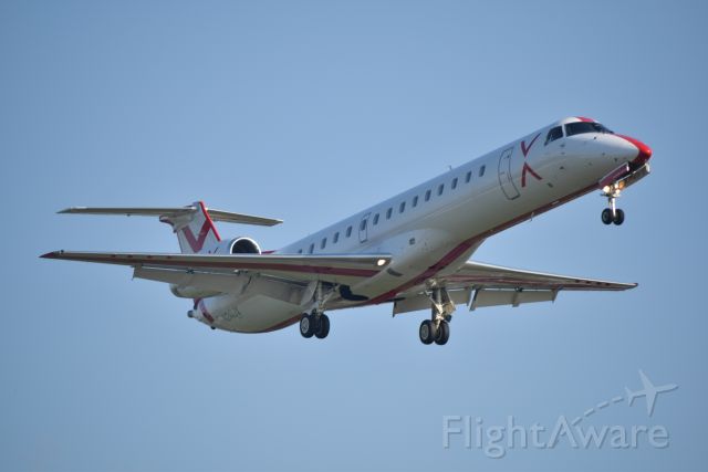 Embraer ERJ-145 (N241JX) - A Jet Suite X (JSX) Embraer ERJ-145LR coming from Dallas Love into Hobby Airport.