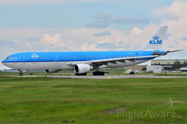 Airbus A330-300 (PH-AKA) - KLM Royal Dutch Airlines Airbus A330-303 departing YYC on June 23.