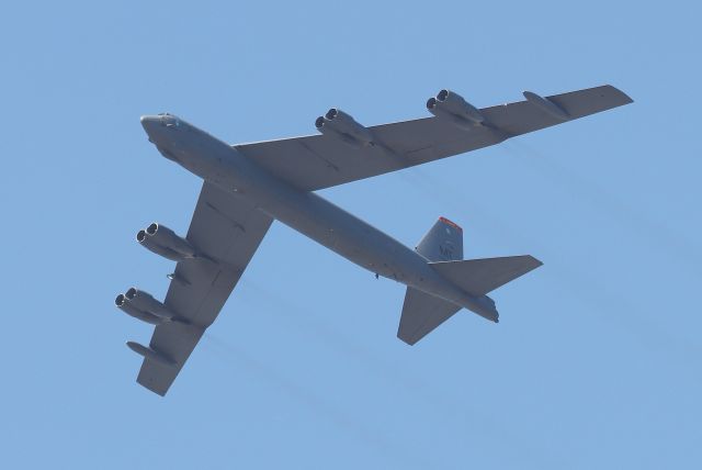 Boeing B-52 Stratofortress (60-0007) - From the 23rd Bomb Squadron at Minot AFB, North Dakota at the Great Cities of the American Revolution flyover on July 4, 2020 over the Charles River, Cambridge, MA