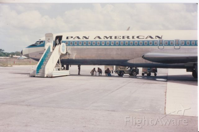 Boeing 727-100 (N323PA) - Departing  727 at Ilopango El Salvador  1968