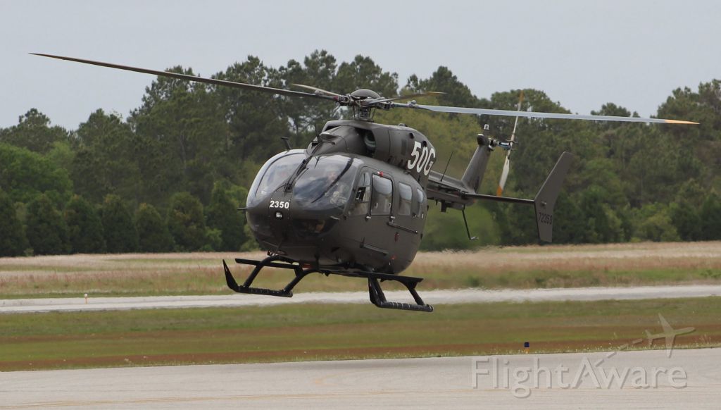 ARMY72350 — - A U.S. Army Eurocopter UH-72A Lakota approaching landing at Gulf Air Center, Jack Edwards National Airport, Gulf Shores, AL - March 28, 2018.