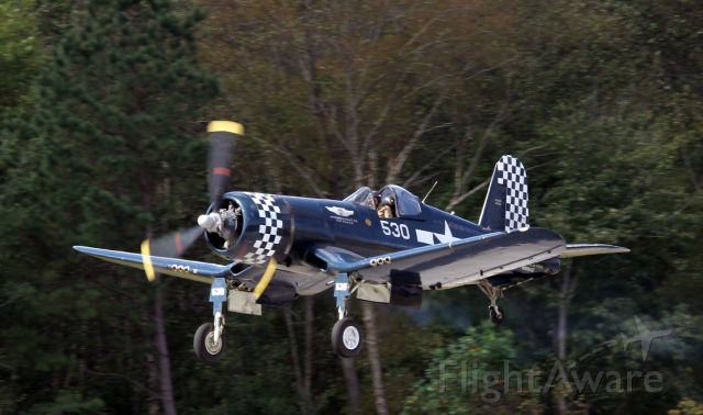 N9964Z — - The CAF's Dixie Wing's Corsair takes off on runway 13 at Falcon Field-Peachtree City, Ga. 