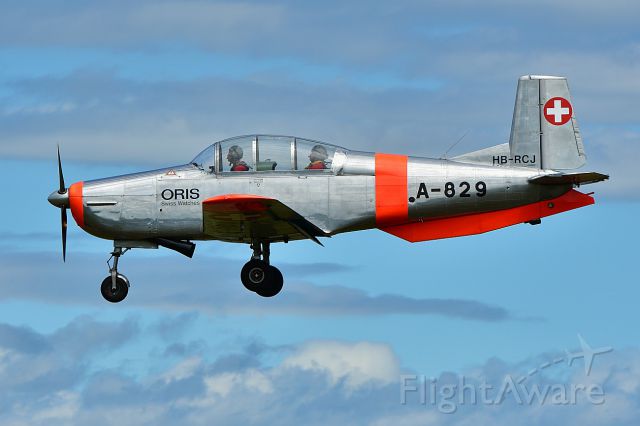 Pilatus P-3 (HB-RCJ) - Pilatus P-3.05 - a Swiss Made Trainer from 1958  (08-05-2017)