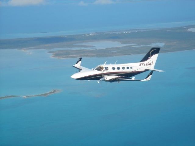 Cessna Chancellor (N744BW) - Flying over the Abacos in the Bahamas!!