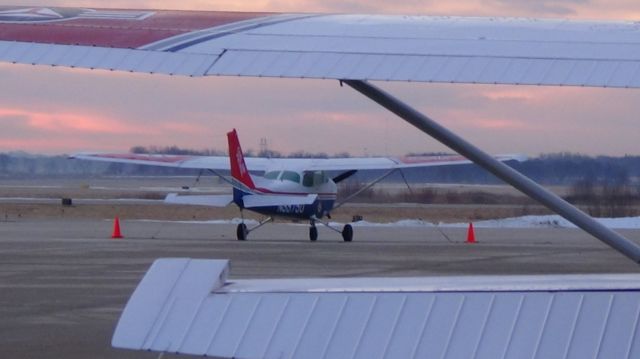 Piper PA-20 Pacer (N99750) - Two CAP Cessnas sitting on the ramp at Ankeny Regional Airport at 7:00 A.M. on the morning of January 23, 2016.  