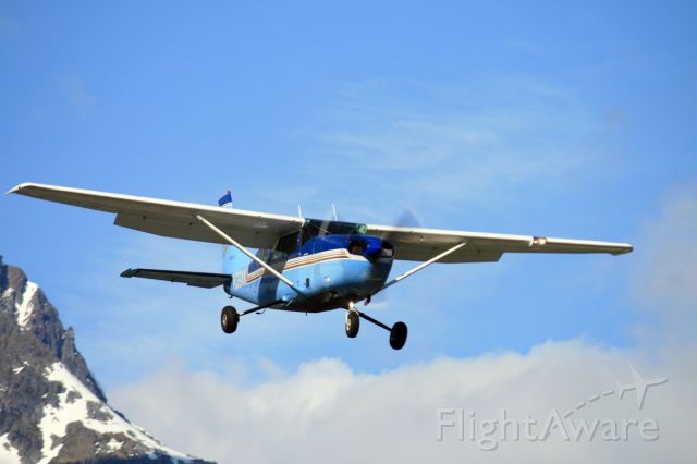 Cessna T207 Turbo Stationair 8 — - Wings of Alaska 207 on approach to Skagway Airport.