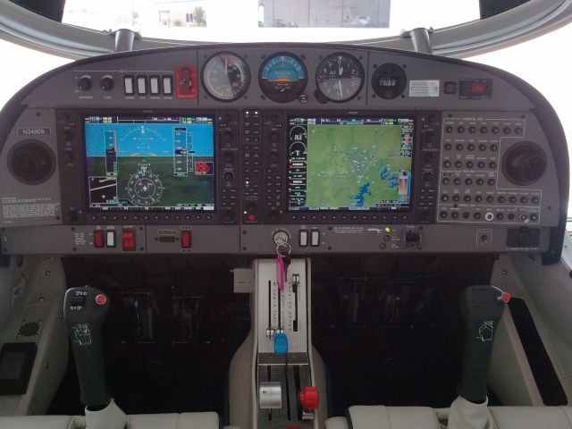 Diamond Star (N349DS) - Panel view.  Engine is off and external power is applied.