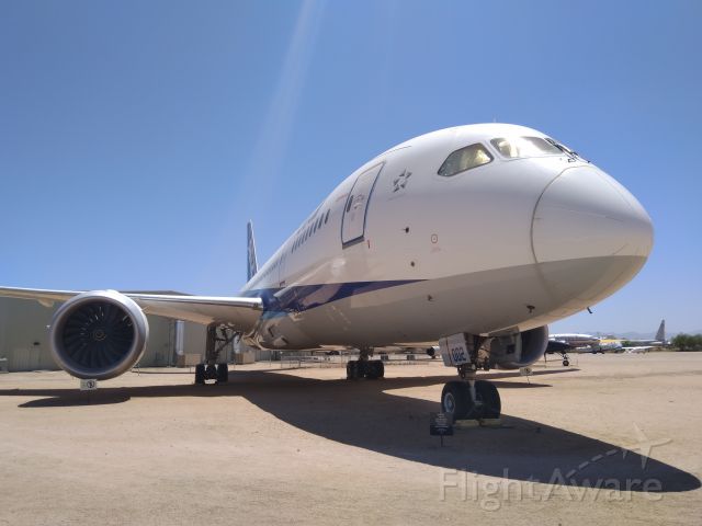 Boeing 787-8 (N787EX) - ANA prototype 787 at Pima Air and Space Museum, Tucson, AZ.
