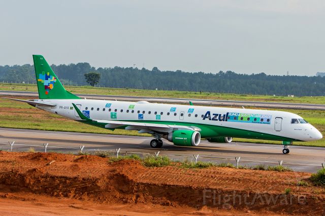 Embraer ERJ-190 (PR-AYX) - Azul Linhas Aereas (Sustentabilidade livery) - Embraer ERJ-195ARbr /Registration: PR-AYXbr /br /Campinas (VCP) / Manaus (MAO)br /br /Fotografia: Marcelo Luiz 