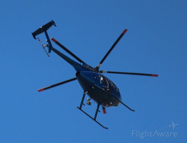 N564WP — - 022014 Wichita PD Hughes MD369E over north central part of town