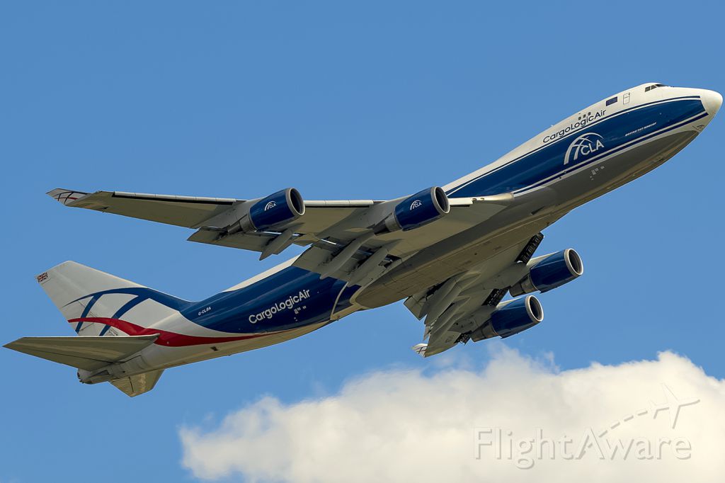 Boeing 747-400 (G-CLBA) - First Picture at FA!!! The second 747-400 of Cargologic Air!! 2017-08-07