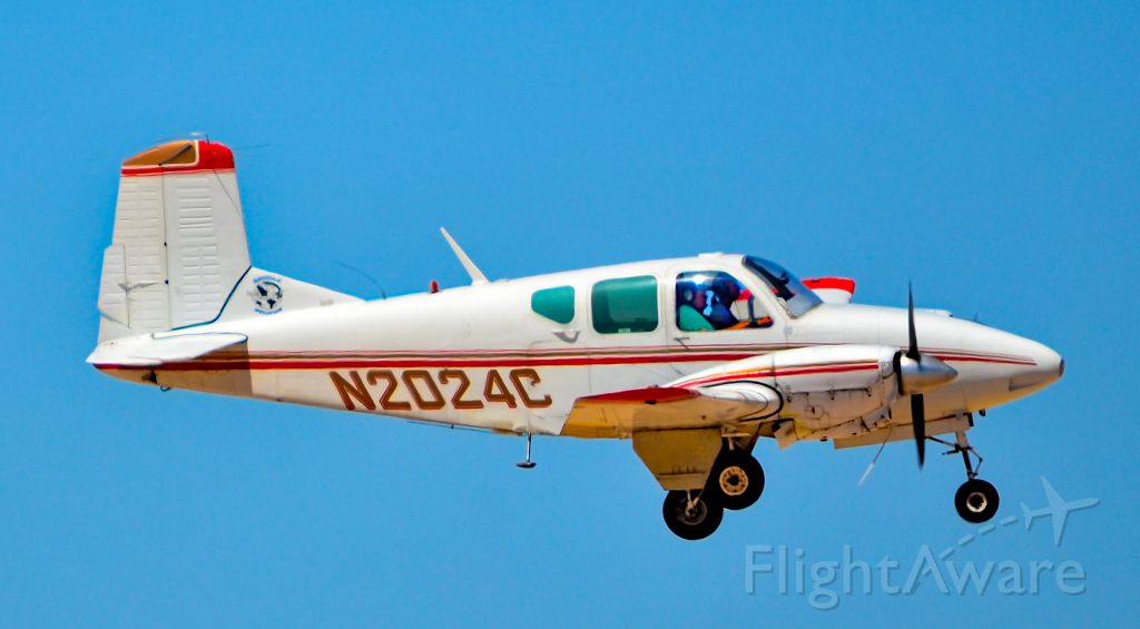 Beechcraft Travel Air (N2024C) - N2024C  1959 Beech 95 Travel Air C/N TD-198 -North Las Vegas Airport (IATA: VGT, ICAO: KVGT, FAA LID: VGT)<br>Photo: Tomás Del Coro<br>July 6, 2016 