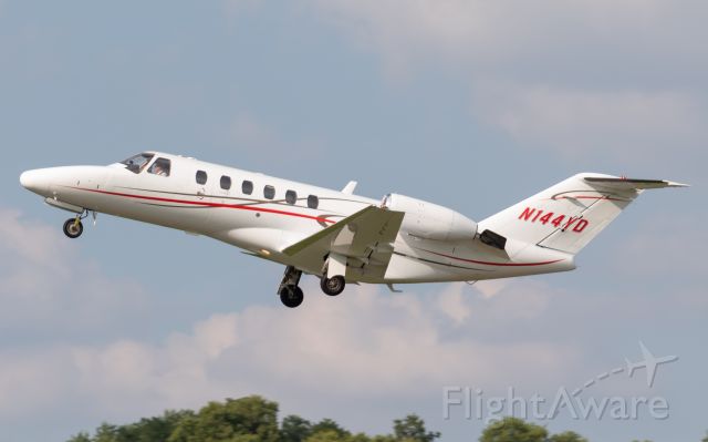Cessna Citation CJ2+ (N144YD) - A Citation CJ2 departs Butler County Regional for Akron.