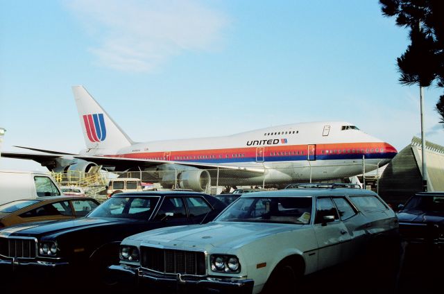BOEING 747SP (N148UA) - KSFO - UAL 747SP stored on the ramp.