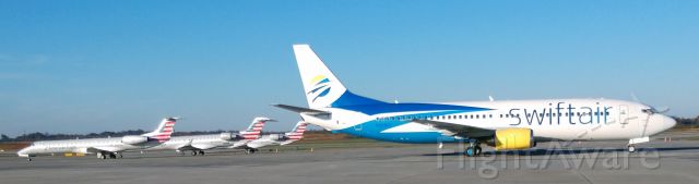BOEING 737-400 (N538CC) - Swift Air charter to Atlantic Citybr /br /11/10/18