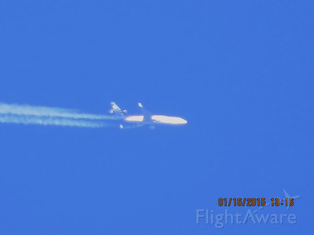 Boeing MD-11 (N272UP) - UPS flight 2915 from ONT to SDF over Southeastern Kansas at 37,000 feet.