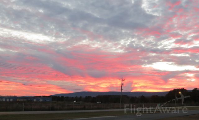 — — - LaFayette, Georgia. Barwick Field.  br /Sunset over Pigeon Mountain 11-19-13.