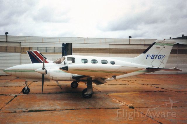 Cessna 421 (F-BTDY) - Seen here in Jun-91.br /br /Registration cancelled 22-Feb-12.