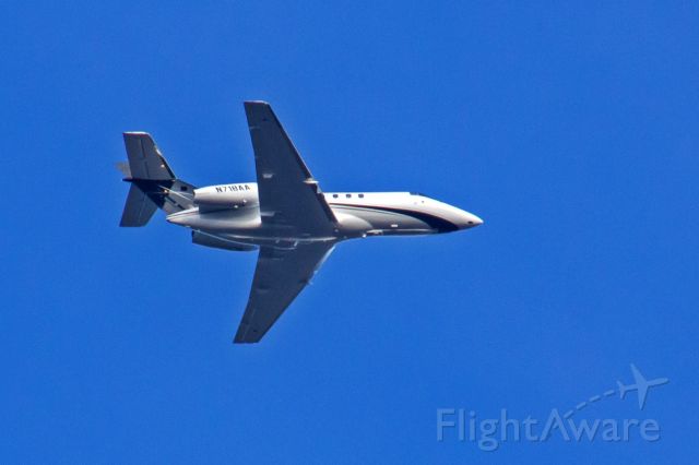 Raytheon Hawker 800 (N718AA) - Subject aircraft, registered as 2004 RAYTHEON AIRCRAFT COMPANY HAWKER 800XP, photographed on 03-Dec-2018 at 0849HrsEST, over Northern New Jersey, enroute to Teterboro, NJ, (TEB, KTEB), from Orlando, FL, (ORL, KORL).