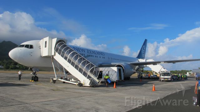 BOEING 767-300 (ZK-NCJ) - ANZ19 after arriving in The Cook Islands from LAX on December 15, 2013