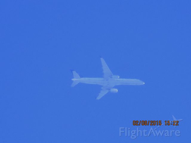Boeing 757-200 (N17105) - Unite Airlines flight 1054 from EWR to LAX over Southeastern Kansas at 36,000 feet.