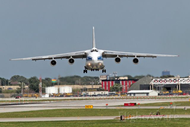 Antonov An-124 Ruslan (RA-82074) - Short final for 28C at ORD on September 1, 2014