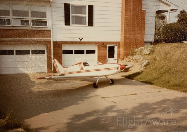 — — - I'm not a pilot, but I enjoy the pictures and thought someone might identify with this.  My neighbor growing up had his license and built this in his garage.  His runway was a straight stretch of road in the neighborhood.  This was around 1985.  Sorry I don't know more about it.